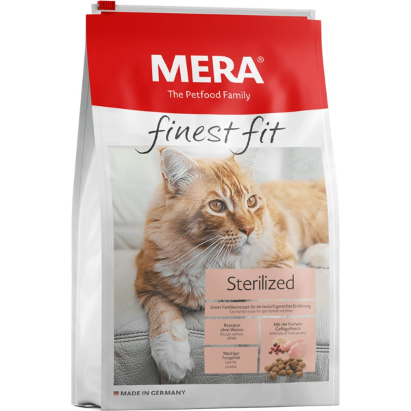 Mera (Міра) Cat Adult Fitnes Fit Sterilized - Сухий корм для котів стерилізованих зі свіжим м'ясом птиці та журавлиною 10 кг
