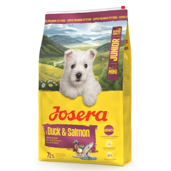 Josera (Йозера) Dog Duck & Salmon Junior Mini - Сухой корм для щенков мелких пород с мясом утки и лосося 10 кг