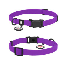 WauDog (ВауДог) Magnet - Нашийник для собак водостійкий з магнітною пряжкою фіолетовий (Ш 15 мм, Дов 26-35 см) S