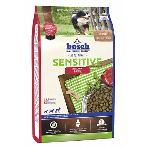 Bosch (Бош) HPC Adult Dog Sensitive - Сухой корм для собак склонных к аллергии ягненок рис 15 кг