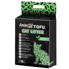 AnimAll (Енімал) Tofu Green Tea - Наповнювач соєвий для котячих туалетів з ароматом зеленого чаю 10 л