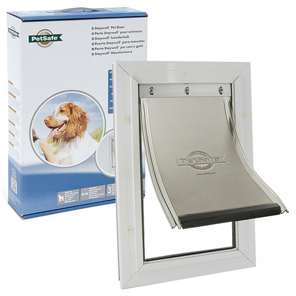 PetSafe (Петсейф) Staywell Aluminium Medium - Дверцята для собак середніх порід, посилена конструкція 277х400х65 мм