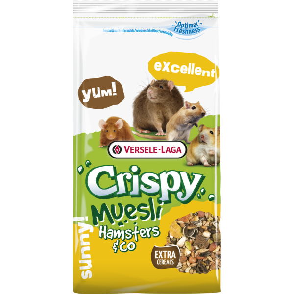 Versele-Laga (Версель Лага) Crispy Muesli Hamster - Корм для хомяков, крыс, мышей, песчанок 1 кг