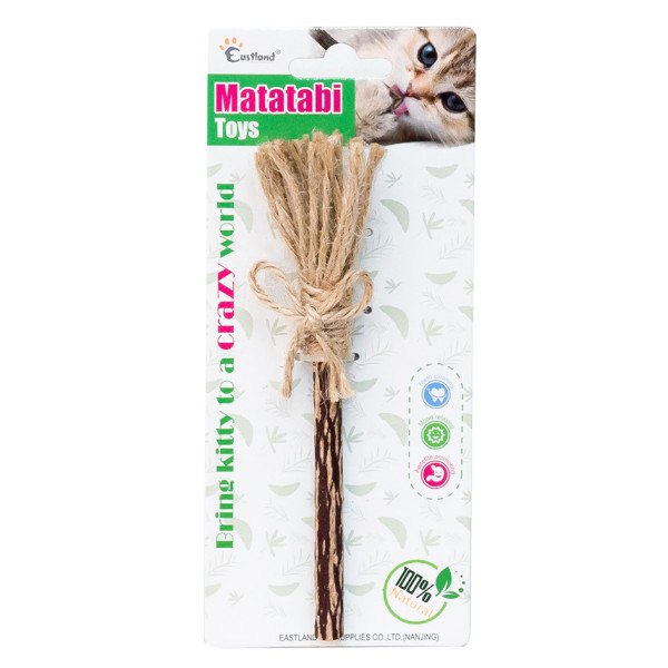 Eastland (Истленд) Метла с Мататаби - Игрушка для котов и кошек 16см