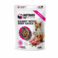 LК Baits (ЛК Бейст) Dog Nutrigo Adult Small & Medium Breed Rabbit & Beef Sauce - Лакомства для взрослых собак мелких и средних пород для дрессировки с мясом кролика и говяжьим соусом 150 г