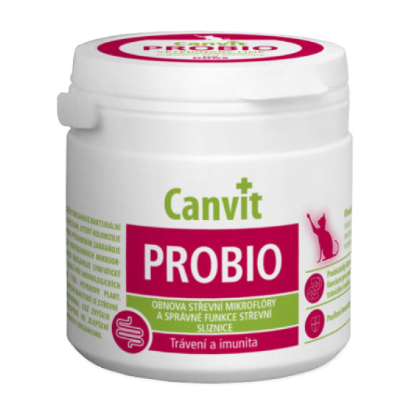 Canvit (Канвит) Probio for Cats - Витаминный комплекс для кошек для восстановления кишечной микрофлоры, поддержания иммунитета и здорового пищеварения 100 г