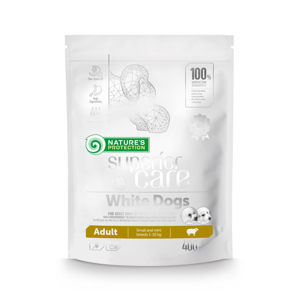 Nature\'s Protection (Натур Протекшн) Superior Care White Dogs Adult Small & Mini Breeds - Сухой корм для взрослых собак с белой шерстью маленьких и миниатюрных пород 0.4 кг