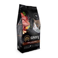 Savory (Сейворі) Adult Cat Sensitive Digestion Fresh Lamb & Turkey - Сухий корм для дорослих кішок з чутливим травленням з ягнятком і індичкою 8 кг