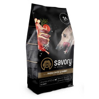 Savory (Сейвори) All Breeed Duck & Rabbit - Сухой корм для собак всех пород с уткой и кроликом 3 кг