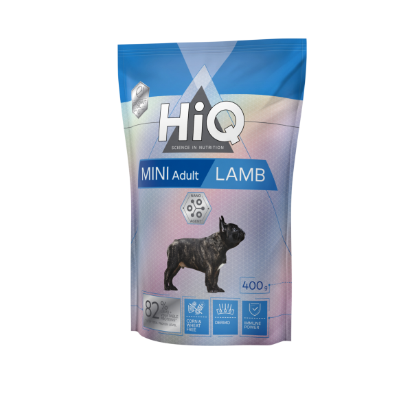 HiQ (Хай Кью) Dog Adult Mini With Lamb - Сухой корм для собак малых пород с ягнятиной 0.4 кг