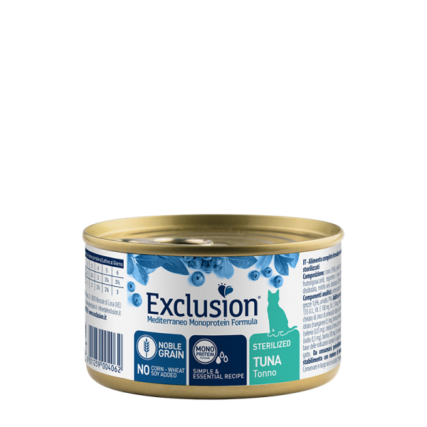 Exclusion (Эксклюжн) Cat Adult Sterilized Tuna - Влажный корм для взрослых стерилизованных котов с мясом тунца 85 г