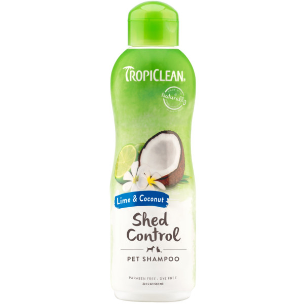 Tropical Clean (Тропикал Клин) Шампунь для кошек и собак для ускорения линьки с лаймом и кокосом 355 мл