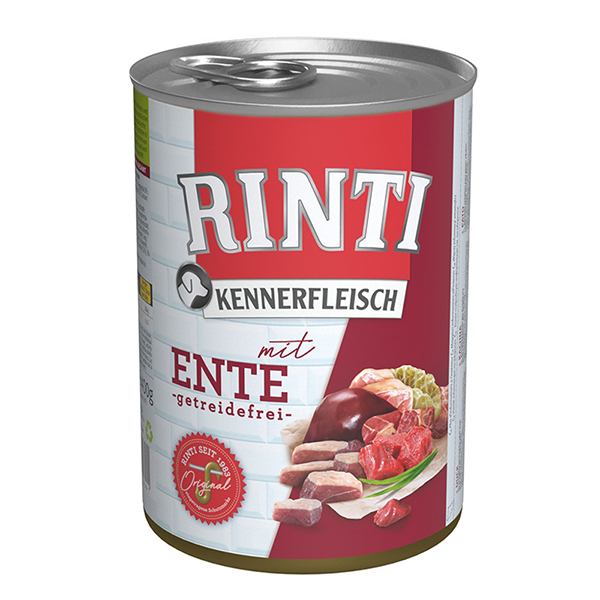 Rinti (Ринти) Dog Kennerfleisch Grain Free With Duck - Влажный корм для собак, беззерновой с уткой 400 г