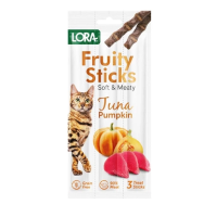 Lora (Лора) Fruity Sticks Tuna & Pumpkin - Лакомство для кошек тунец и тыква 3 шт. по 5г