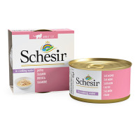 Schesir (Шезир) Cat Salmon in Cooking Water - Влажный корм для кошек с лососем в собственном соке 85 г