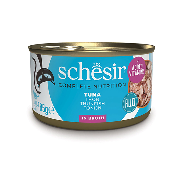 Schesir (Шезир) Cat Tuna in Cooking Water - Влажный корм для кошек с тунцем в собственном соке 85 г