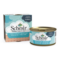 Schesir (Шезир) Kitten Tuna&Aloe in Jelly - Влажный корм для котят с тунцем и алоэ в желе 85 г