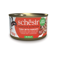 Schesir (Шезир) Cat Tuna&Shrimps in Jelly - Влажный корм для кошек с тунцем и креветками в желе 85 г
