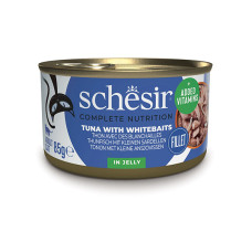 Schesir (Шезір) Cat Tuna&Whitebaits in Jelly - Вологий корм для котів з тунцем та мальками в желе 85 г