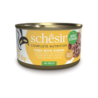 Schesir (Шезир) Cat Tuna&Surimi in Jelly - Влажный корм для кошек с тунцом и сурими в желе 85 г