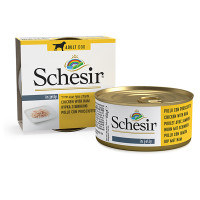 Schesir (Шезір) Chicken & Ham - Вологий корм для дорослих собак з куркою та шинкою 0.15 кг