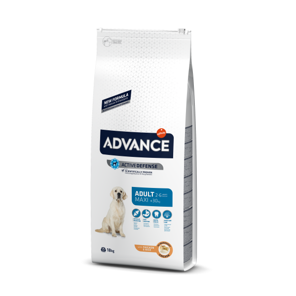Advance Dog Maxi Adult Chicken & Rice - Сухой корм для взрослых собак больших пород с курицей и рисом 18 кг