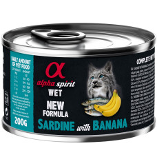 Alpha Spirit (Альфа Спіріт) Sardine With Banana - Вологий корм для котів з сардиною та бананом 200 г