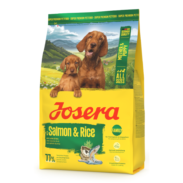 Josera (Йозера) Dog Salmon & Rice Mother & Puppy All Breeds - Сухой корм для беременных собак и щенков всех пород с мясом лосося и рисом 3 кг