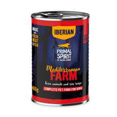 Primal Spirit Mediterranean Farm - Повнораціонний вологий корм для дорослих собак з куркою 400 г