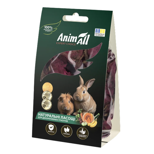 AnimAll (Энимал) Dried Beetroot For Rodents - Лакомство для грызунов сушеная свекла 50 г