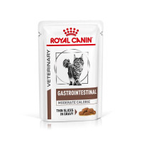 Royal Canin (Роял Канин) Gastro-Intestinal Moderate Calorie Pouches Adult Poultry - Влажный корм для взрослых котов склонных к лишнему весу предназначенный для уменьшения расстройств абсорбции в кишечнике с мясом птицы 85 г
