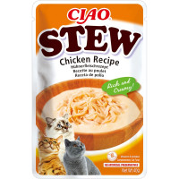 INABA (Инаба) Cat Ciao Stew With Chicken - Лакомство для кошек кусочки в пюре тушеная курица 40 г