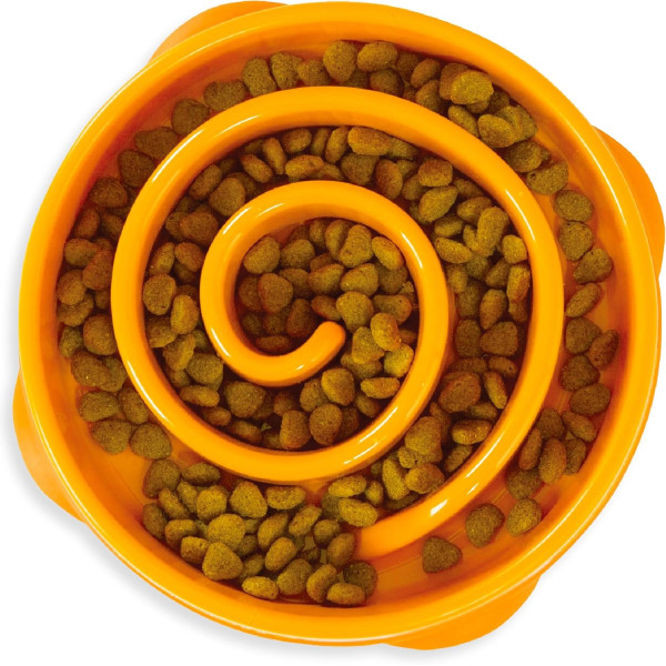 Outward Hound (Аутвард Хаунд) Fun Feeder Mini Orange - Миска-лабиринт для здорового и неторопливого кормления собак 20.2 см