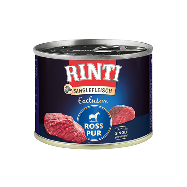 Rinti (Ринти) Dog Monoprotein Grain Free With Horse Meat - Влажный корм для собак, беззерновой с кониной 185 г