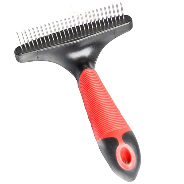 Flamingo (Фламинго) Undercoat rake rotating Coarse Premium Care - Расческа для собак с вращающимися, редкими зубьями 16x11x2 см