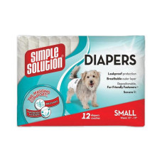 Simple Solution (Сімпл Солюшн) Disposable Diapers Small - Гігієнічні падгузки для тварин малі 12 шт.