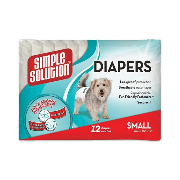 Simple Solution (Симпл Солюшн) Disposable Diapers Small - Гигиенические подгузники для животных малые 12 шт.
