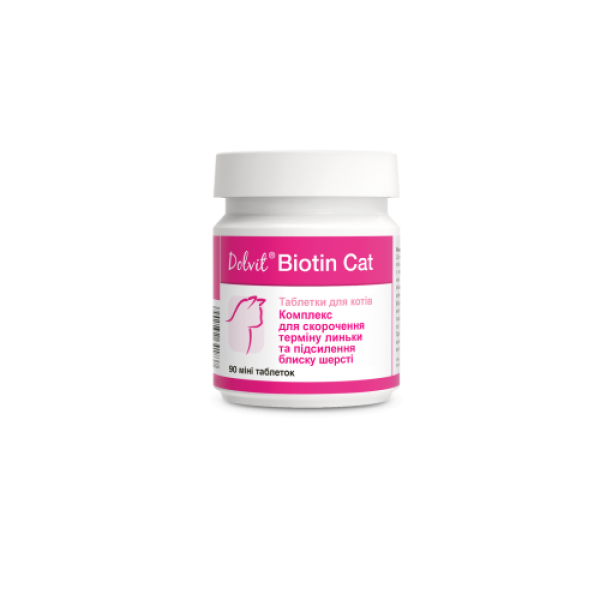 Dolfos (Долфос) Cat Dolvit Biotin - Витаминный комплекс для котов любого возраста для сокращения срока линьки и усиления блеска шерсти 90 таб.