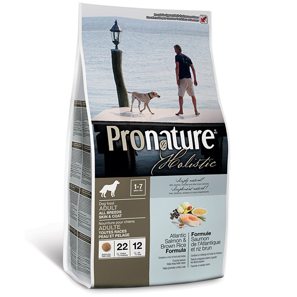 Pronature Holistic (Пронатюр Холистик) Atlantic Salmon & Brown Rice - Сухой корм для взрослых собак всех пород с лососем и рисом 2.72 кг