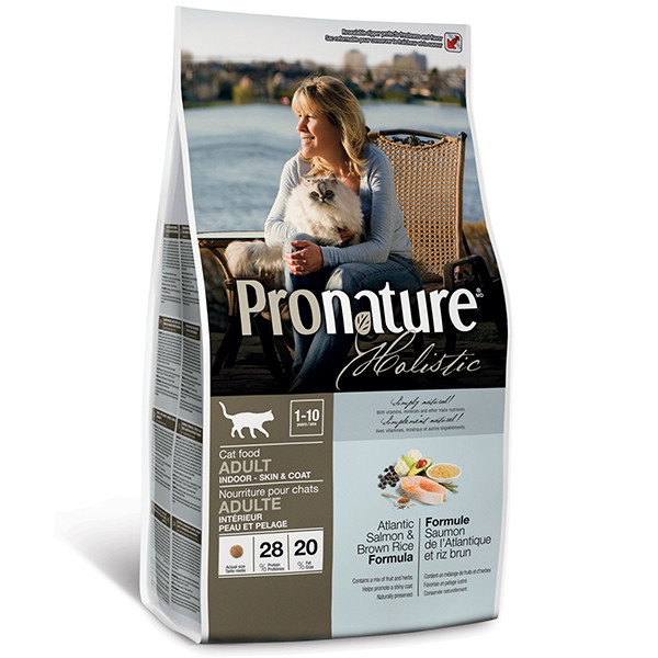Pronature Holistic (Пронатюр Холістик) Atlantic Salmon & Brown Rice - Сухий корм для кішок з лососем і коричневим рисом 5.44 кг