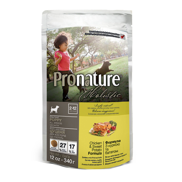 Pronature Holistic (Пронатюр Холістик) Puppy Chicken & Sweet Potato - Сухий корм для цуценят з куркою і бататом 0.34 кг