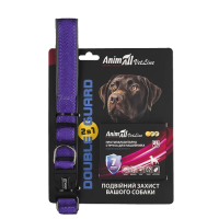 Animall (Энимал) Vetline Dog Double Guard Set Collar & Antiparasitic Tape Purple - Набор для собак ошейник с противопаразитарной лентой фиолетовый 40-50 см