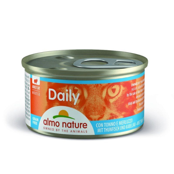 Almo Nature (Альмо Натюр) Daily Cat Tuna & Cod - Влажный корм для кошек с тунцом и треской 85 г