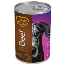 Lovely Hunter (Лавлі Хантер) Dog Adult With Beef - Вологий корм для дорослих собак з яловичиною 400 г
