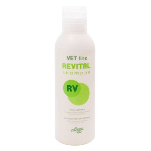 Nogga (Ногга) Vet Line Revital RV Shampoo For Adult Cat & Dog - Шампунь для взрослых собак и котов при бактериальных и грибковых поражениях кожи 150 мл