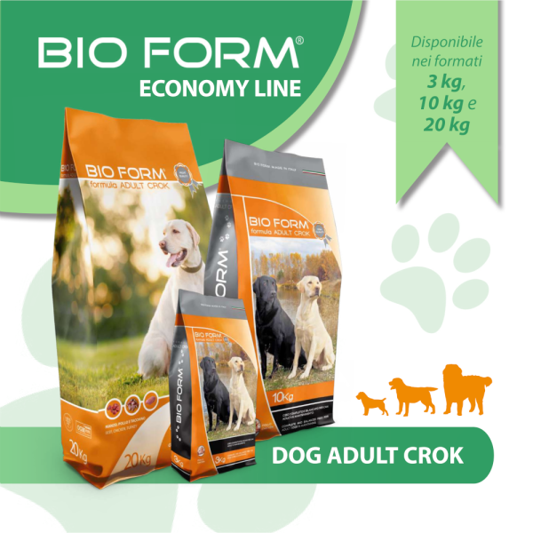 Bio Form (Біо Форм) Dog Adult Crok Multimix – Сухий корм для собак з куркою та індичкою 3 кг