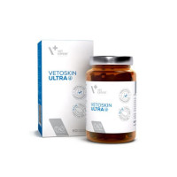 VetExpert (ВетЭксперт) Cat&Dog VetoSkin Ultra - Пищевая добавка для кошек и собак для комплексной поддержки и регенерации кожи и шерсти у кошек и собак 60 шт.