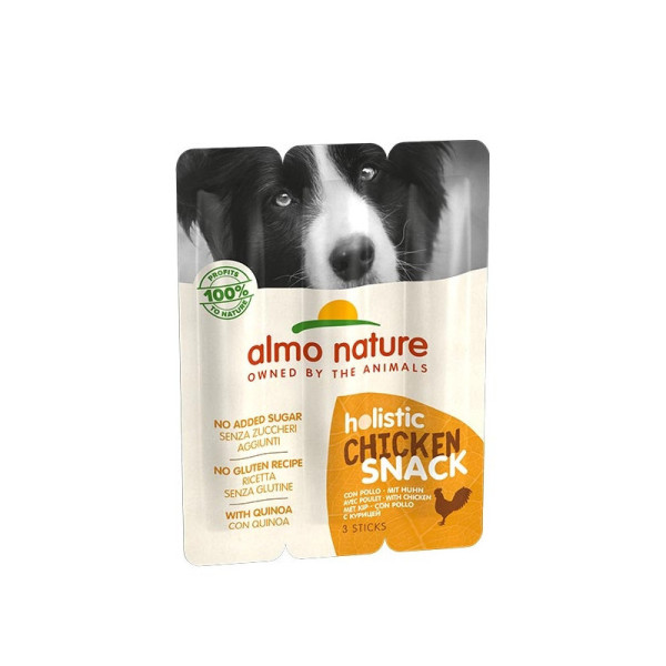 Almo Nature (Альмо Натюр) Holistic Dog Snack Chicken - Лакомство для собак палочки с курицей 90 г