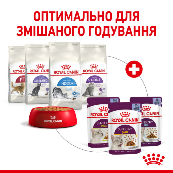 Royal Canin (Роял Канин) Cat Sensory Smell Jelly Pouches Adult Poultry - Влажный корм для взрослых котов что стимулирует сильные обонятельные рецепторы кусочки в желе с мясом птицы 85 г