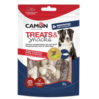 Camon (Камон) Dog Treats Corn Sticks With Cod Skin - Лакомство для собак кукурузные палочки с кожей трески 80 г